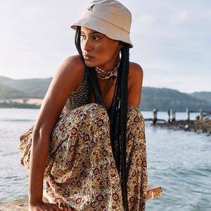 Free People Wide Open Spaces Wide Leg Pants in Retro Combo size M